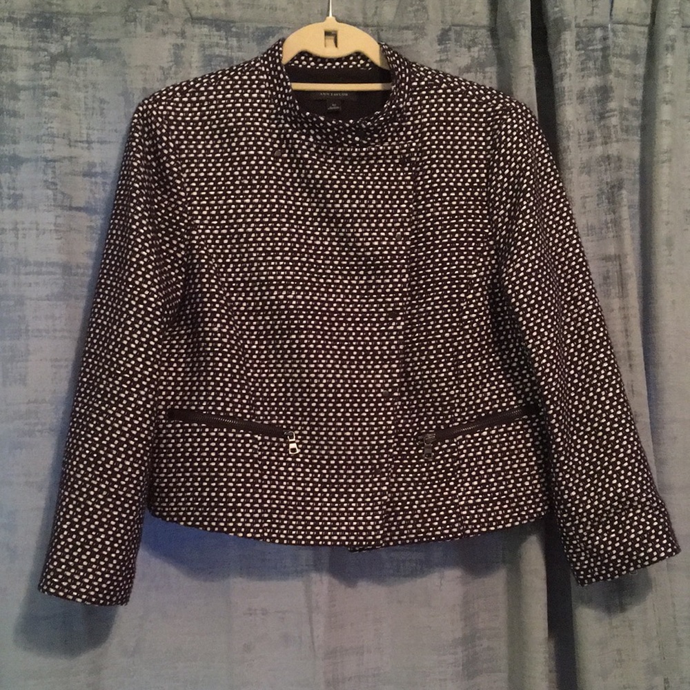 Ann Taylor | Tweed Motorcycle Jacket